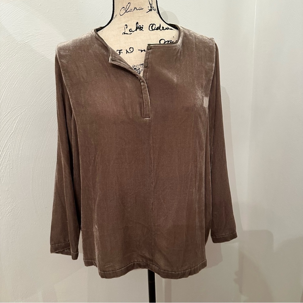 Wrap London Silk Velvet Top Size us 12 Luxury Christmas (g8)